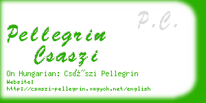 pellegrin csaszi business card